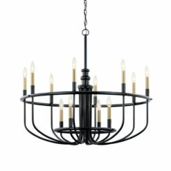 Promo ✨ Kichler Lighting Capitol Hill 12-Light Chandelier Black 🧨 -Kichler Lighting Shop unnamed file 5709