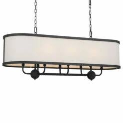 Wholesale 😉 Kichler Lighting Heddle 42 Inch 8-Light Linear Chandelier Textured Black 👏 -Kichler Lighting Shop unnamed file 572