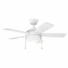 Discount ✔️ Kichler Lighting Starkk Collection 42-inch Matte White LED Ceiling Fan ⌛ -Kichler Lighting Shop unnamed file 5726