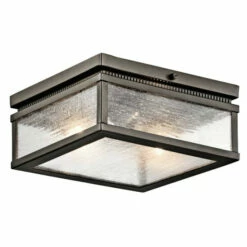 New 🎉 Kichler Lighting Manningham Collection 2-light Olde Bronze Outdoor Flush Mount ❤️ -Kichler Lighting Shop unnamed file 5732