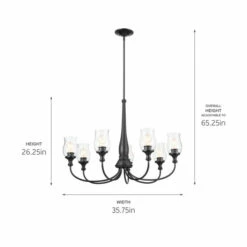 Coupon 🎉 Kichler Lighting Melis 35 Inch 7-Light Chandelier Black With Clear Glass 🎁 -Kichler Lighting Shop unnamed file 5765