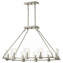 Flash Sale ✔️ Kichler Lighting Signata Collection 8-light Classic Pewter Linear Chandelier 🎉