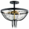 Deals ✨ Kichler Lighting Alexia 3-Light Semi Flush Crystal Bead Textured Black 🎁 -Kichler Lighting Shop unnamed file 5828