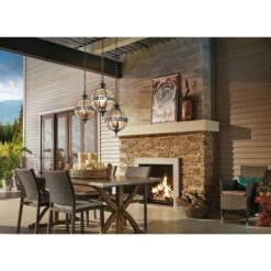 Deals ✨ Kichler Lighting Halleron Collection 3-light Londonderry Outdoor Pendant 🔥