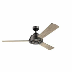 Budget 🎁 Kichler Lighting Pinion Collection 60-inch Ceiling Fan Anvil Iron 😍