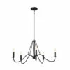 Best Pirce 😉 Kichler Lighting Freesia 31 Inch 5-Light Chandelier Textured Black 🎁 -Kichler Lighting Shop unnamed file 5850