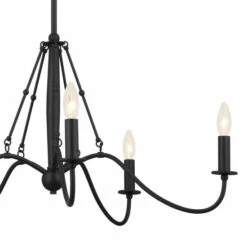Best Pirce 😉 Kichler Lighting Freesia 31 Inch 5-Light Chandelier Textured Black 🎁 -Kichler Lighting Shop unnamed file 5852