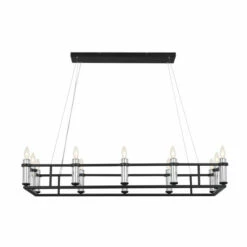 Best deal 🤩 Kichler Lighting Rosalind 12-Light Black Linear Chandelier 🔥 -Kichler Lighting Shop unnamed file 5863