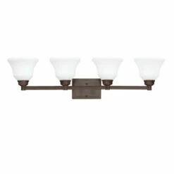 Wholesale 🛒 Kichler Lighting Langford Collection 4-light Olde Bronze LED Bath/Vanity Light 🤩