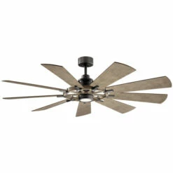 Deals 😀 Kichler Lighting Gentry 65-inch LED Ceiling Fan Anvil Iron 🤩