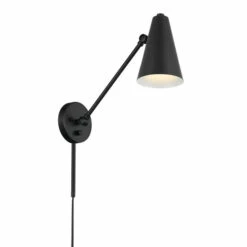 Discount 😉 Kichler Lighting Sylvia 19.75 In. 1-Light Black Wall Sconce 🎁