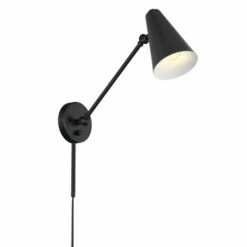 Discount 😉 Kichler Lighting Sylvia 19.75 In. 1-Light Black Wall Sconce 🎁 -Kichler Lighting Shop unnamed file 5903