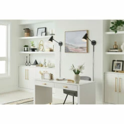 Discount 😉 Kichler Lighting Sylvia 19.75 In. 1-Light Black Wall Sconce 🎁 -Kichler Lighting Shop unnamed file 5906