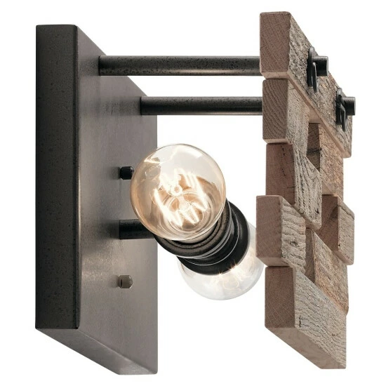 Best Pirce π Kichler Lighting Cuyahoga Mill Collection 2-light Anvil Iron Wall Sconce π 4 Best Pirce π Kichler Lighting Cuyahoga Mill Collection 2-light Anvil Iron Wall Sconce π - Image 2