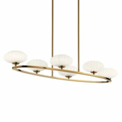 Outlet 🔥 Kichler Lighting Pim 6-Light Oval Chandelier Fox Gold 👏 -Kichler Lighting Shop unnamed file 5920