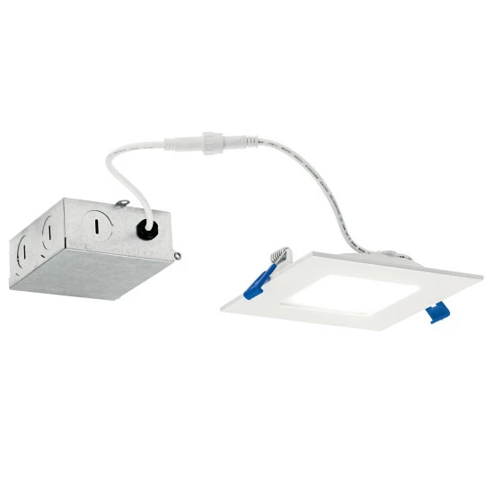 Deals π Kichler Lighting Kichler Direct-to-Ceiling 4 Inch Square Slim 27K LED Downlight In White π 3 Deals π Kichler Lighting Kichler Direct-to-Ceiling 4 Inch Square Slim 27K LED Downlight In White π