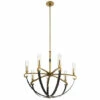 Hot Sale 👍 Kichler Lighting Artem 7-Light Chandelier Glass Cylinder Natural Brass ⭐ -Kichler Lighting Shop unnamed file 5930