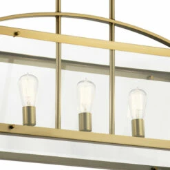 Coupon 😀 Kichler Lighting Darton 5-Light Linear Chandelier Natural Brass ❤️ -Kichler Lighting Shop unnamed file 5939