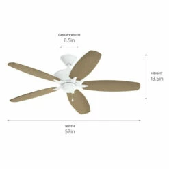 Hot Sale 😉 Kichler Lighting Kichler Renew Energy Star Qualified 52 Inch Ceiling Fan Matte White With Reversible Blades 🌟 -Kichler Lighting Shop unnamed file 6047