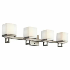 Brand new 👏 Kichler Lighting Metro Park Collection 4-light Brushed Nickel Bath/Vanity Light 💯