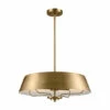 New 🧨 Kichler Lighting Luella 22 In. 4-Light Brushed Natural Brass Convertible Pendant Light/Semi Flush - 22 In 🌟 -Kichler Lighting Shop unnamed file 607