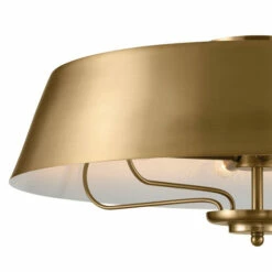 New 🧨 Kichler Lighting Luella 22 In. 4-Light Brushed Natural Brass Convertible Pendant Light/Semi Flush - 22 In 🌟 -Kichler Lighting Shop unnamed file 609