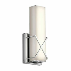 Cheapest ✨ Kichler Lighting Trinsic Collection 1-light Chrome LED Wall Sconce ⭐