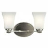 Coupon ⭐ Kichler Lighting Clare Collection 2-light Brushed Nickel Bath/Vanity Light ✔️ -Kichler Lighting Shop unnamed file 6150