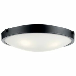 Budget β Kichler Lighting Lytham 20.5 Inch 3-Light Flush Mount Light Black π