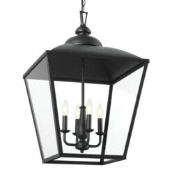 Best reviews of 💯 Kichler Lighting Dame 27 Inch 4-Light Foyer Pendant Textured Black With Clear Glass 🎁 -Kichler Lighting Shop unnamed file 6174