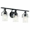 Best Sale ⭐ Kichler Lighting Everett 24 In. 3-Light Black Vanity Light With Clear Glass 🎉 -Kichler Lighting Shop unnamed file 6179