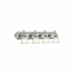 Discount 🔔 Kichler Lighting Traditional 4-light Chrome Bath/Vanity Light 🥰