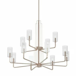 Buy 😍 Kichler Lighting Kichler Kimrose 12 Light Chandelier With Clear Fluted Glass In Polished Nickel And Satin Nickel 😍 -Kichler Lighting Shop unnamed file 6216
