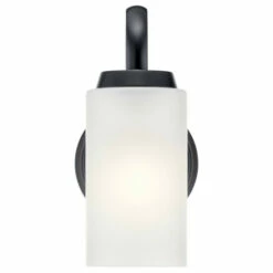 Coupon 🎁 Kichler Lighting Kennewick 1-Light Wall Sconce Black With Etched Glass 😀 -Kichler Lighting Shop unnamed file 624