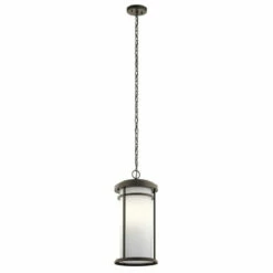 Best Sale 🎁 Kichler Lighting Toman Collection 1-light Olde Bronze Outdoor Pendant 😀