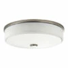 Budget 🔥 Kichler Lighting Santiago Collection 1-light Brushed Nickel LED Flush Mount ⭐ -Kichler Lighting Shop unnamed file 6259