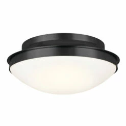 Hot Sale ✨ Kichler Lighting Bretta 17.75 In. 3-Light Black Flush Mount Light 🎉