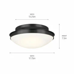 Hot Sale ✨ Kichler Lighting Bretta 17.75 In. 3-Light Black Flush Mount Light 🎉 -Kichler Lighting Shop unnamed file 6274