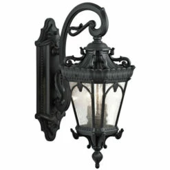 Coupon ⭐ Kichler Lighting Tournai Collection 2-light Textured Black Outdoor Wall Lantern ✨