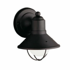 Cheapest β Kichler Lighting Seaside Collection 1-light Black Outdoor Wall Sconce βοΈ