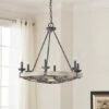 Budget 🤩 Kichler Lighting Taulbee Collection 6-light Weathered Zinc Chandelier 😀 -Kichler Lighting Shop unnamed file 632