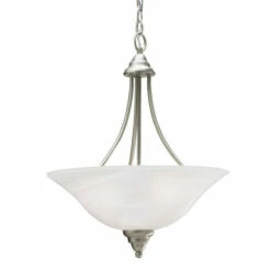 Top 10 ⌛ Kichler Lighting Telford Collection 3-light Brushed Nickel Pendant ⭐