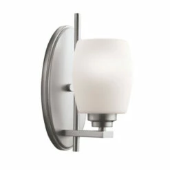 Best deal 😍 Kichler Lighting Eileen Collection 1-light Brushed Nickel Wall Sconce 😉