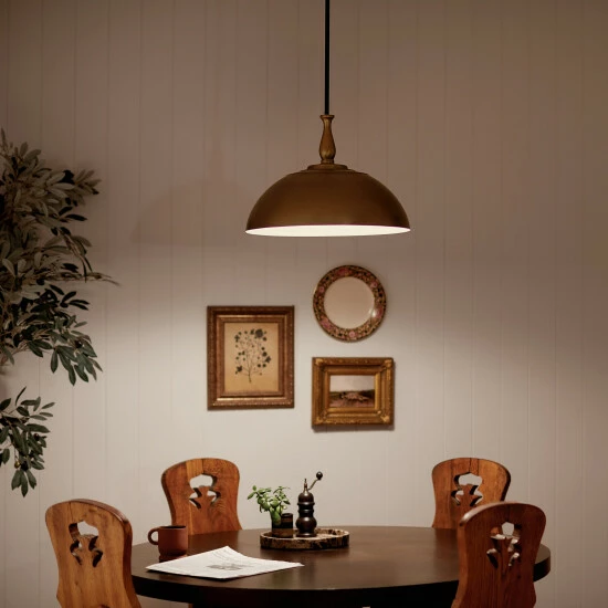 Promo π― Kichler Lighting Fira 18 Inch 1-Light Pendant Natural Brass π€© 8 Promo π― Kichler Lighting Fira 18 Inch 1-Light Pendant Natural Brass π€© - Image 6