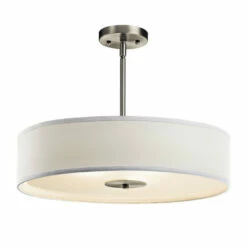 Cheapest 🌟 Kichler Lighting Transitional 3-light Brushed Nickel Pendant/Semi Flush Mount ❤️ -Kichler Lighting Shop unnamed file 6404