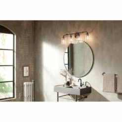 Brand new π Kichler Lighting Gunnison 33.75 Inch 4-Light Vanity Light Black π 15 Brand new π Kichler Lighting Gunnison 33.75 Inch 4-Light Vanity Light Black π -Kichler Lighting Shop unnamed file 6415