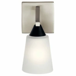 New 🤩 Kichler Lighting Skagos 1-Light Wall Sconce Brushed Nickel ⭐ -Kichler Lighting Shop unnamed file 6438