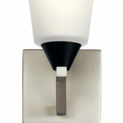 New 🤩 Kichler Lighting Skagos 1-Light Wall Sconce Brushed Nickel ⭐ -Kichler Lighting Shop unnamed file 6440