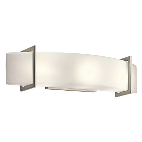 Promo π― Kichler Lighting Crescent View Collection 3-light Brushed Nickel Bath/Vanity Light π― 4 Promo π― Kichler Lighting Crescent View Collection 3-light Brushed Nickel Bath/Vanity Light π― - Image 2