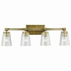 Best Pirce 😉 Kichler Lighting Audrea Collection 4-light Natural Brass Bath/Vanity Light 🎁 -Kichler Lighting Shop unnamed file 6458
